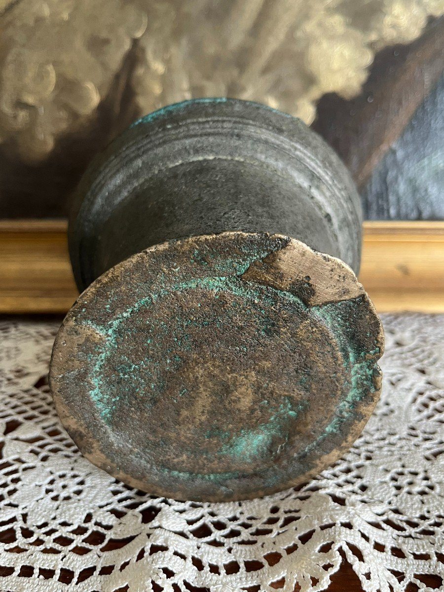 Bronze Apothecary Mortar, 18th Century. -photo-4