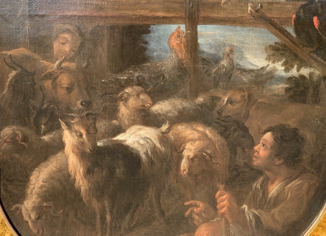 Felice Boselli (piacenza 1650 - Parma 1732) - Shepherd With Flock And Game.-photo-3