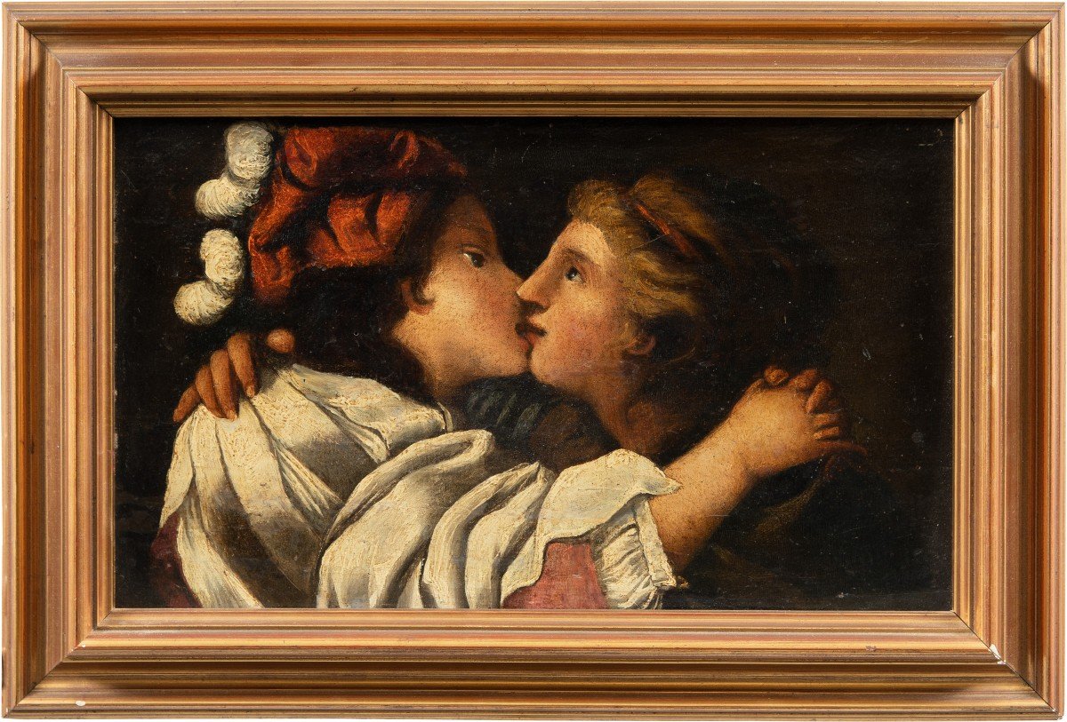 Pietro Muttoni, Known As Della Vecchia (venice 1603 - Vicenza 1678) - The Kiss.