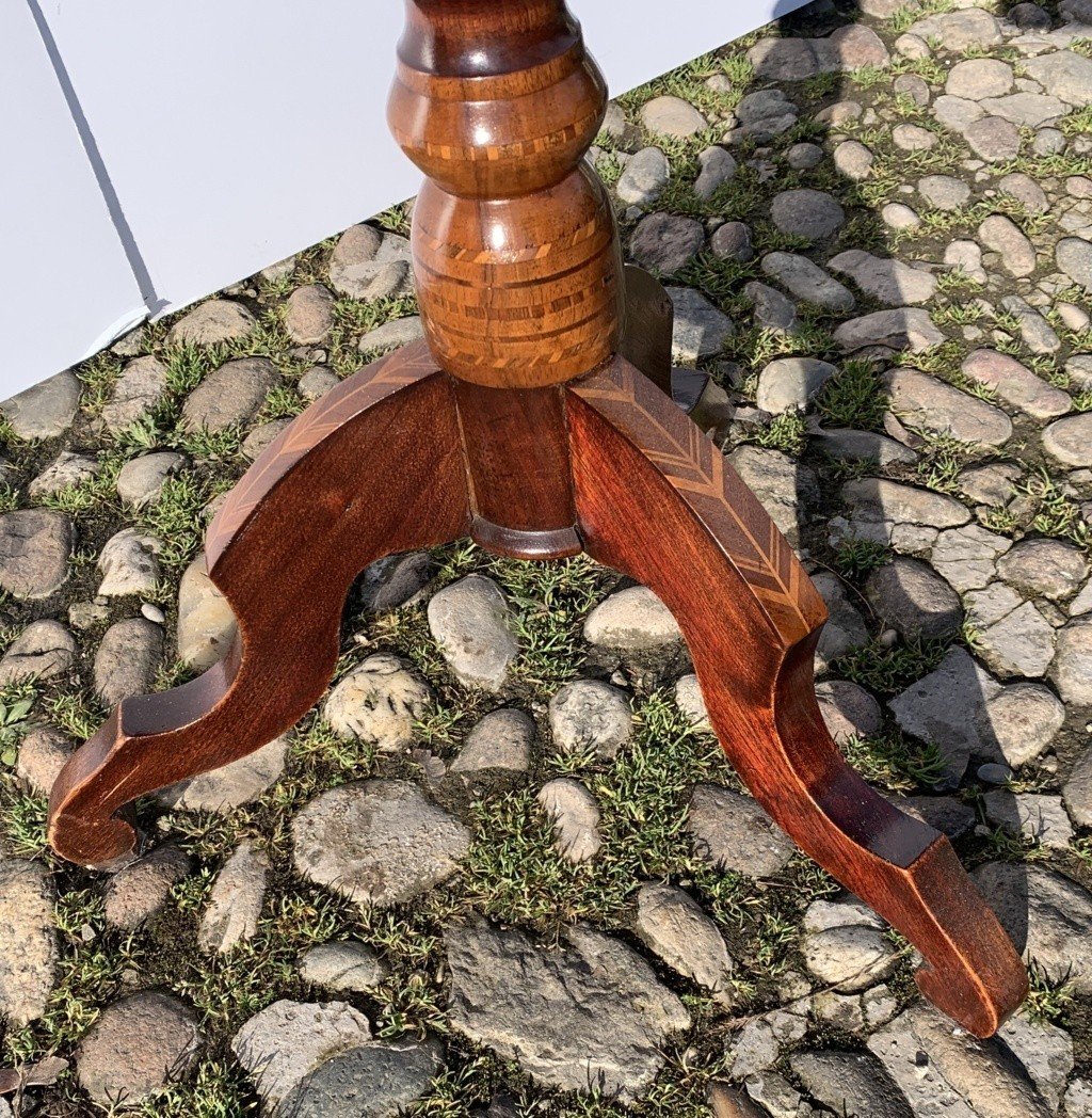 Table Basse En Bois Marqueté. Sorrente, Début Du XIXe Siècle.-photo-2