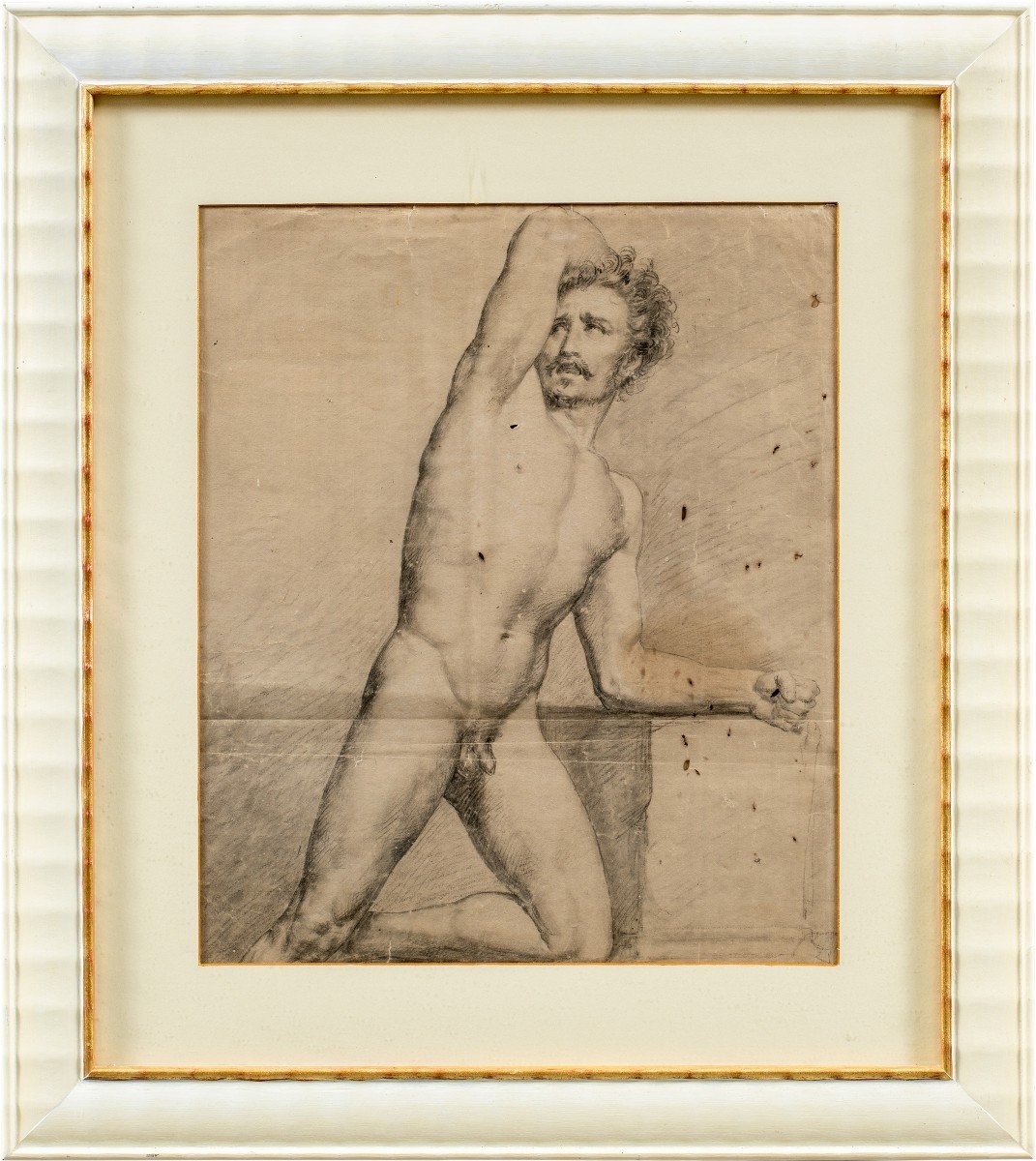 Italian Painter (19th-20th Century) - Academic Male Nude.