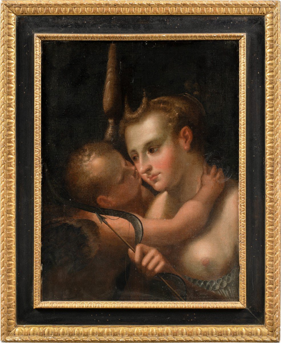 Venetian Master (17th Century) - Venus And Cupid.