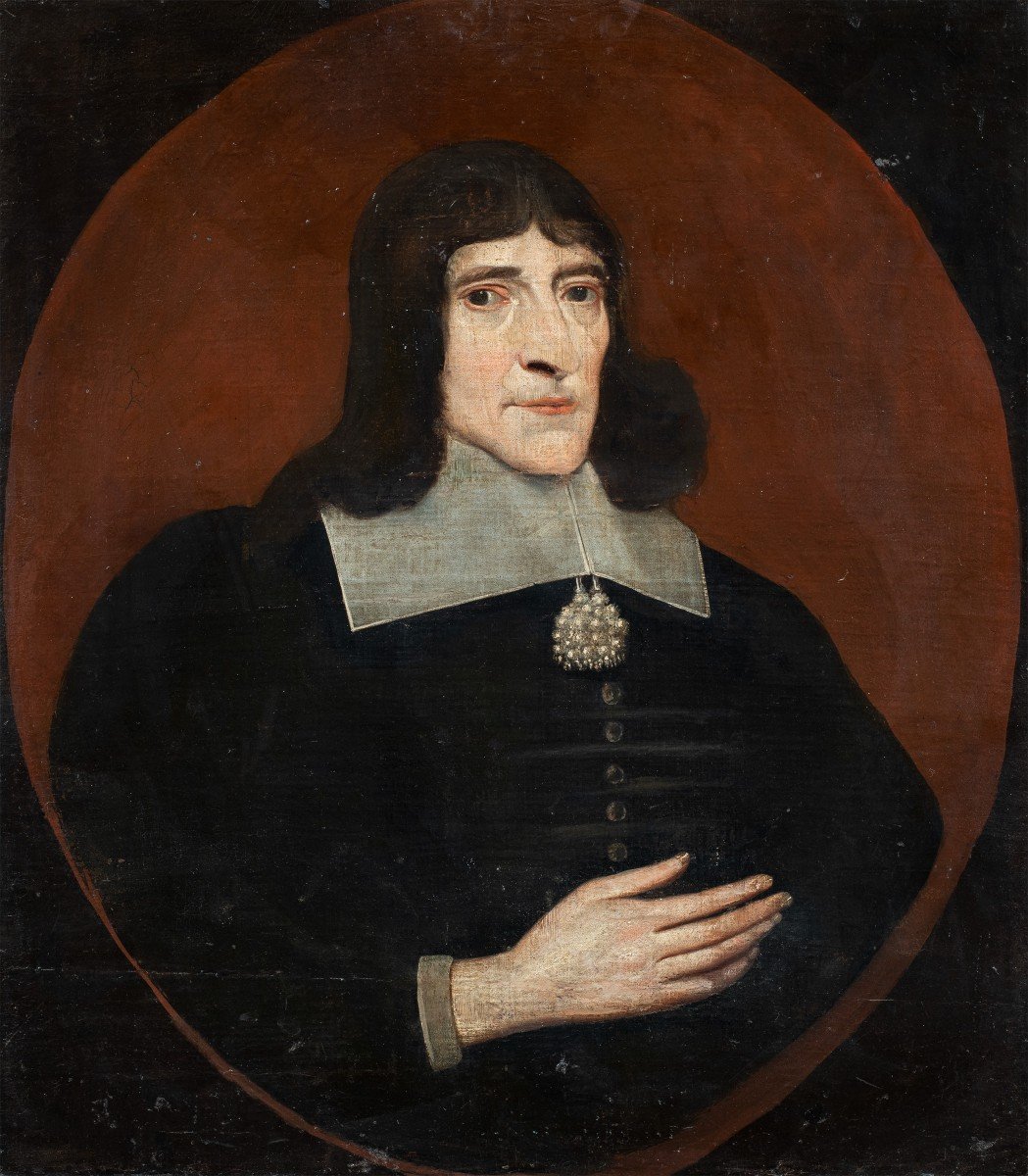 English Painter (17th Century) - Portrait Of A Gentleman.