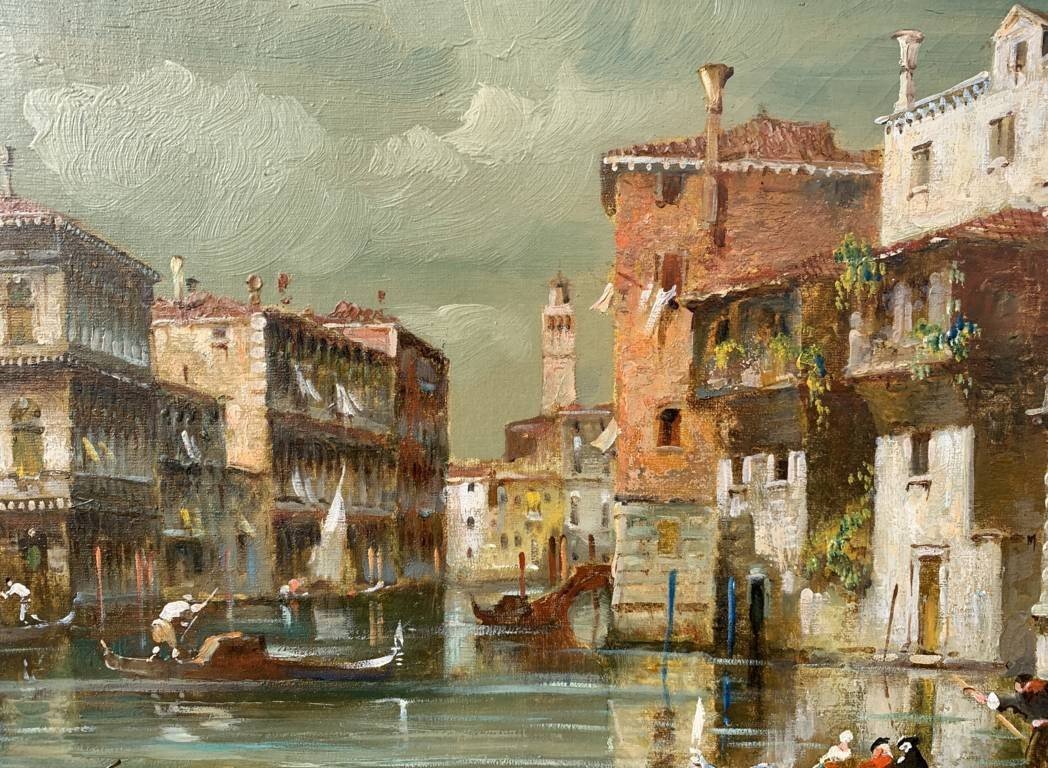 Eugenio Bonivento, Known As Zeno (chioggia 1880 - Milan 1956) - Venice, View Of The Grand Canal-photo-3