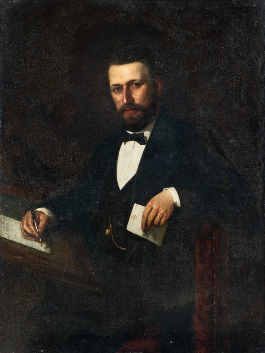 Tobias Edward Rosenthal, Known As Toby(strasbourg 1848 - Munich 1917) - Portrait Of A Gentleman