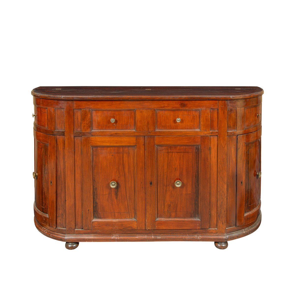 Sideboard In Solid Cherry Wood. Veneto, 18th-19th Century.