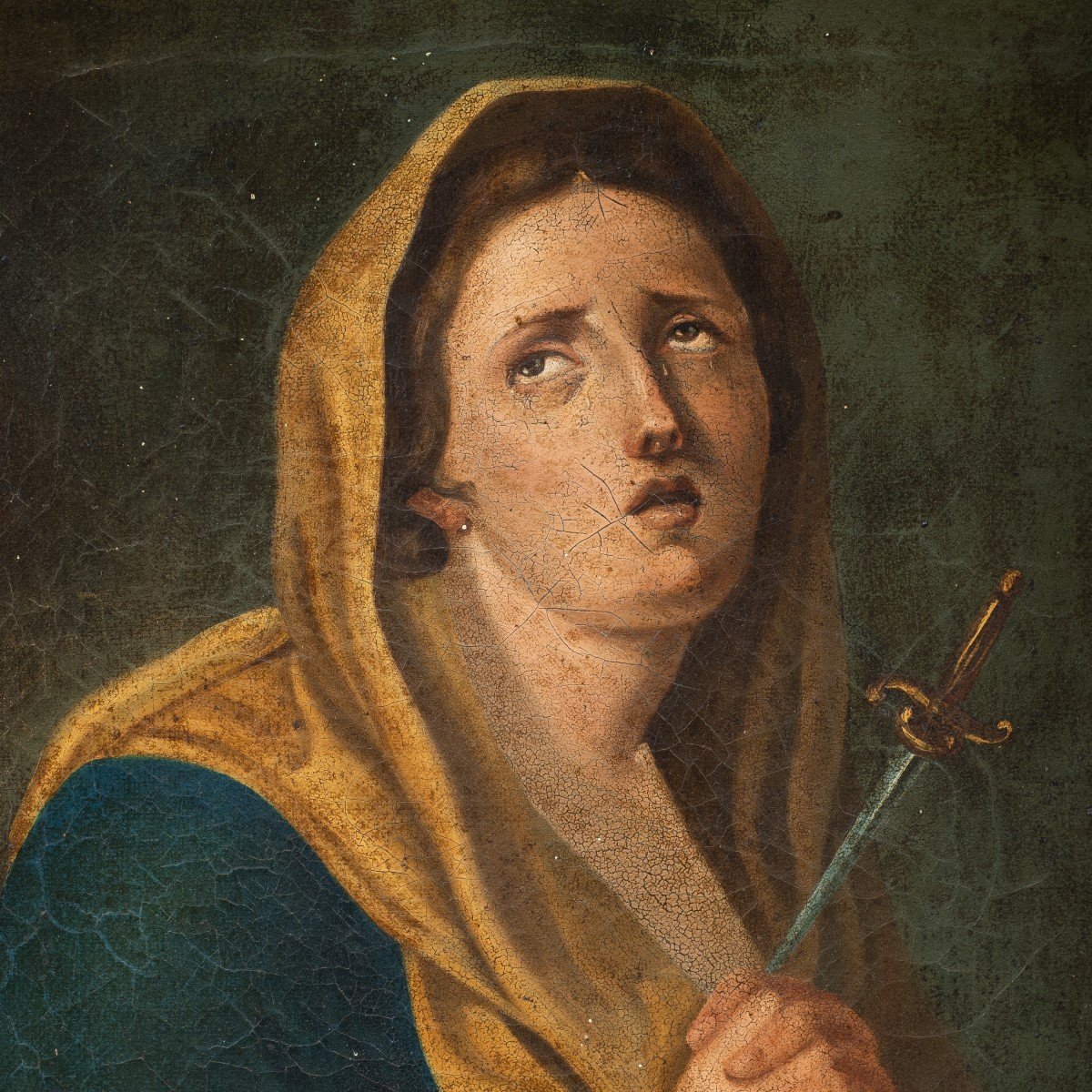 Peintre Italien (début Du XIXe Siècle) - Mater Dolorosa.-photo-2