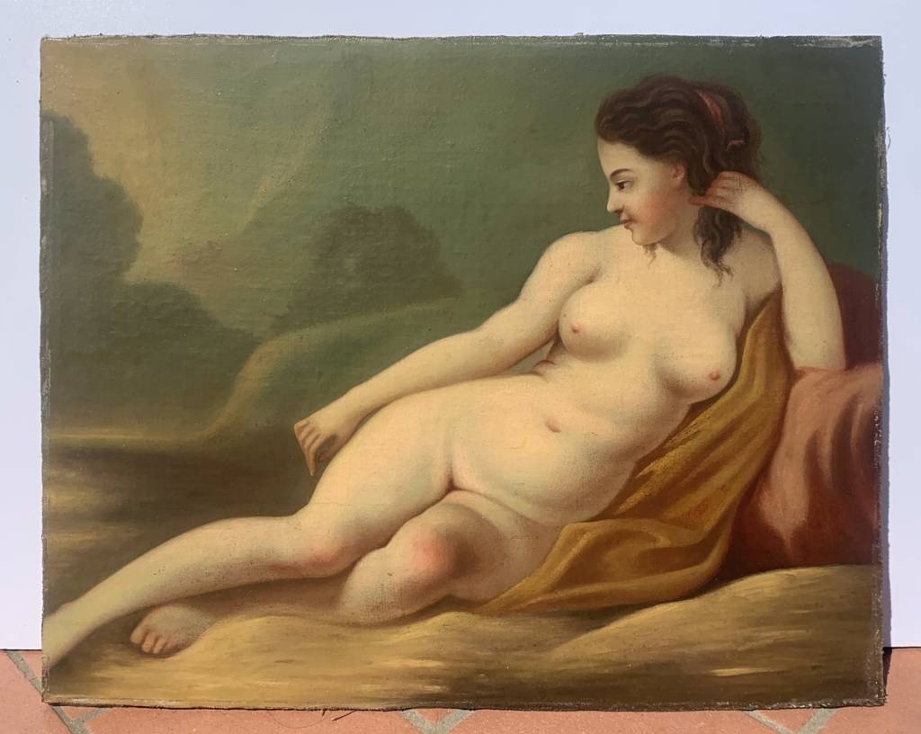 Peintre Italien (18ème - 19ème Siècle) - Nu Féminin.-photo-1