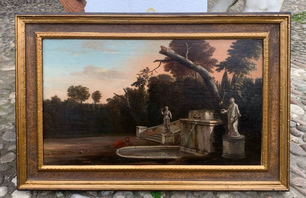 Jan Blom (amsterdam 1622 - Amsterdam 1685) - Villa Garden With Fountain.-photo-4