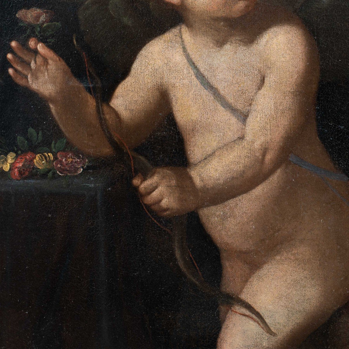 Cercle De Guido Reni (bologne 1575 - Bologne 1642) - Cupidon.-photo-3