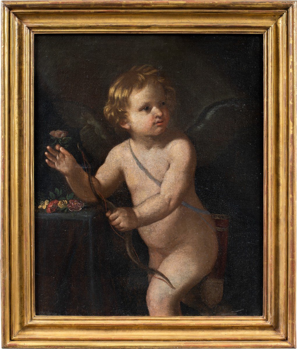 Cercle De Guido Reni (bologne 1575 - Bologne 1642) - Cupidon.