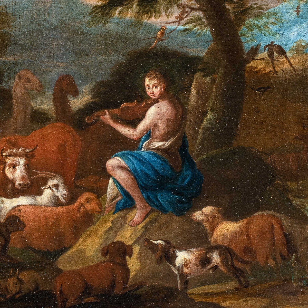 Peintre Italien (xviie Siècle) - Orphée Enchante Les Animaux-photo-2