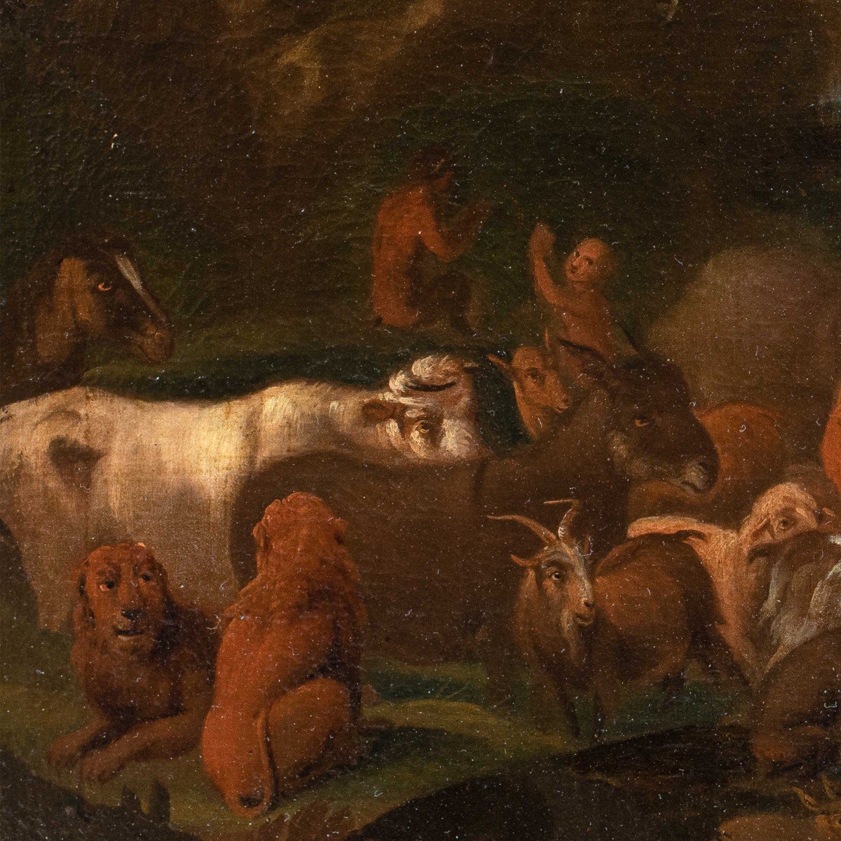 Peintre Italien (xviie Siècle) - Orphée Enchante Les Animaux-photo-3