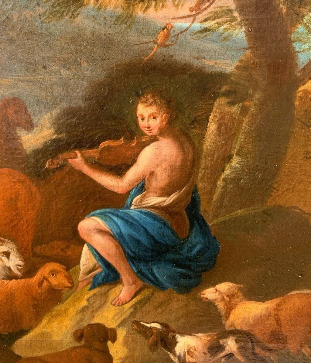 Peintre Italien (xviie Siècle) - Orphée Enchante Les Animaux-photo-2