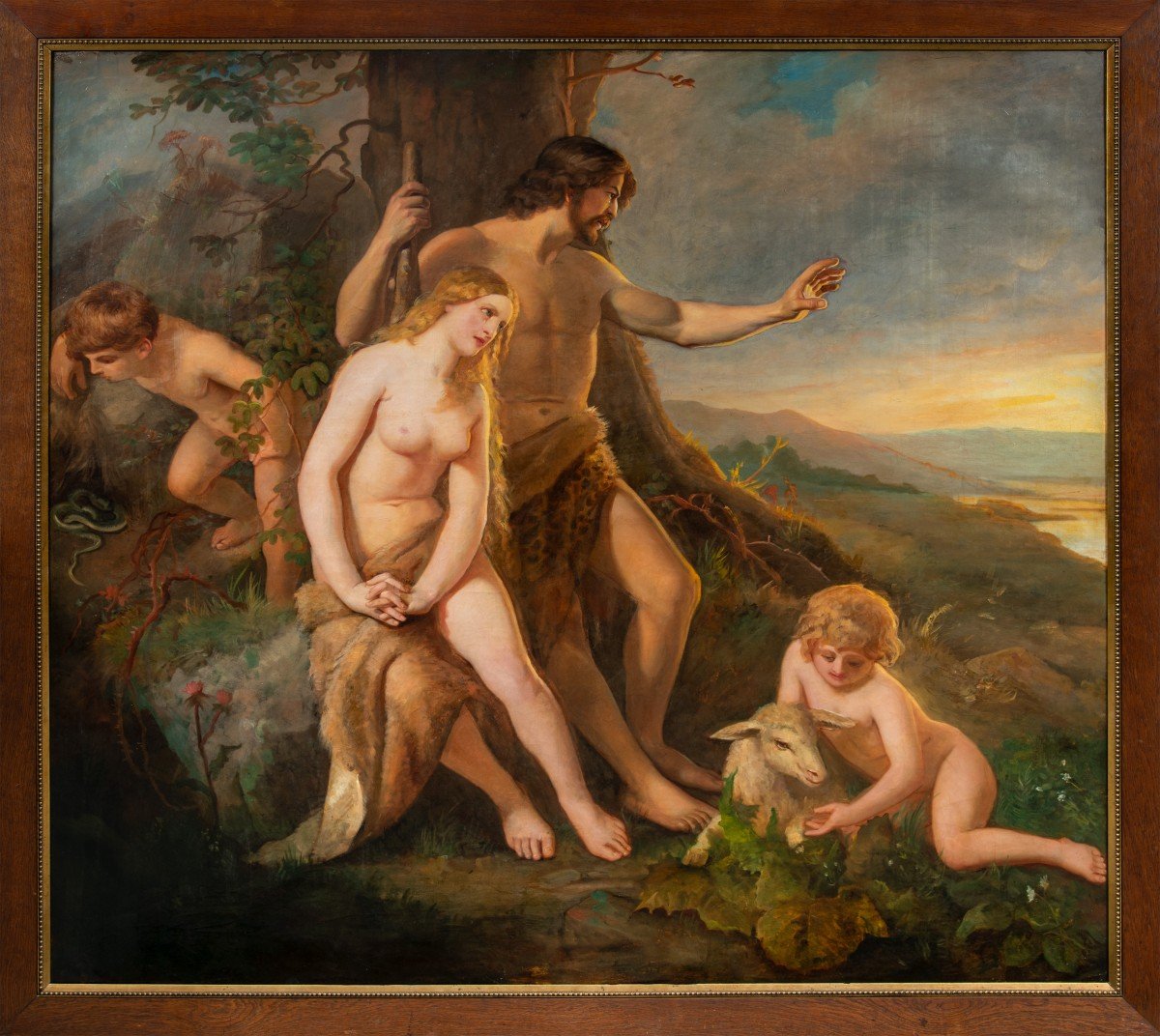 French Painter (late 19th Century) - Adam And Eve.