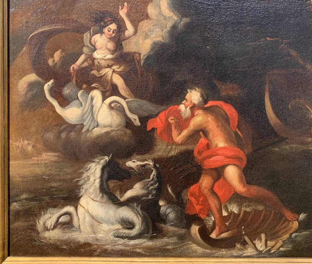 Peintre Italien (début XVIIIe Siècle) - Vénus Et Poséidon.-photo-1