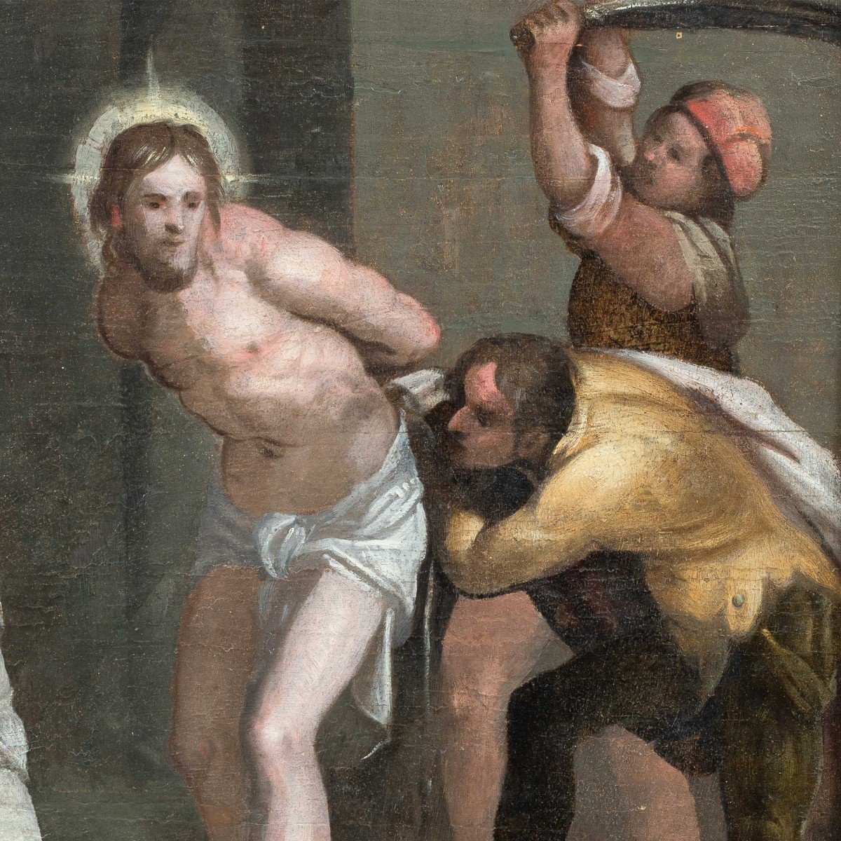 Maître Florentin (fin XVIe Siècle) - Flagellation.-photo-2