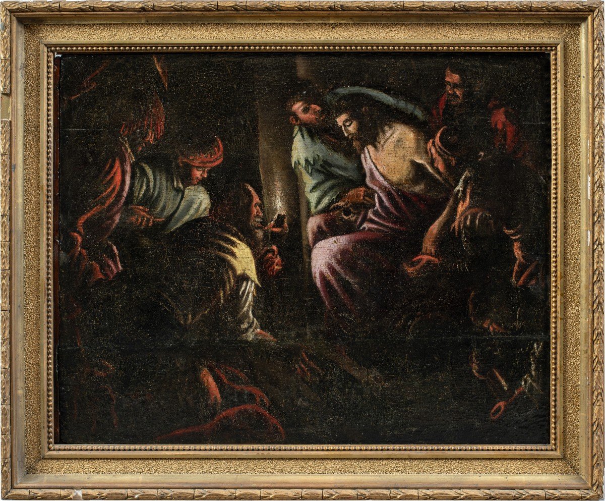 Disciple De Jacopo Da Ponte, Dit Jacopo Bassano - Le Christ Moqué - XVII