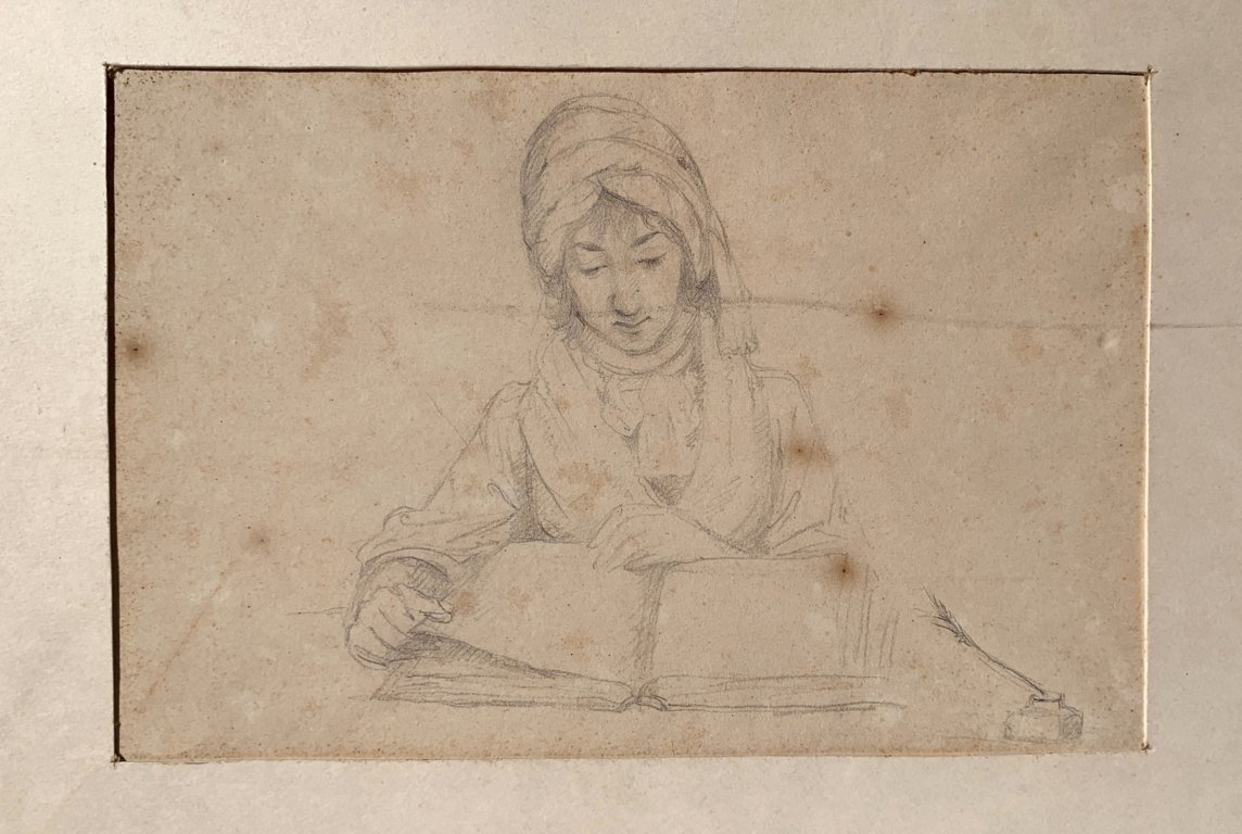 Italian Artist (18th-19th Century) - Study For A Writer.-photo-4