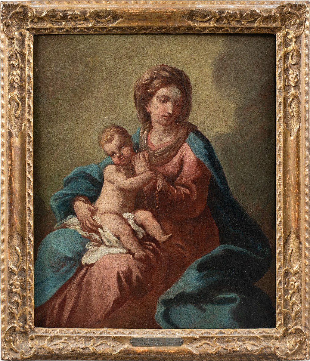 Venetian Painter (18th Century) - Madonna With Child.