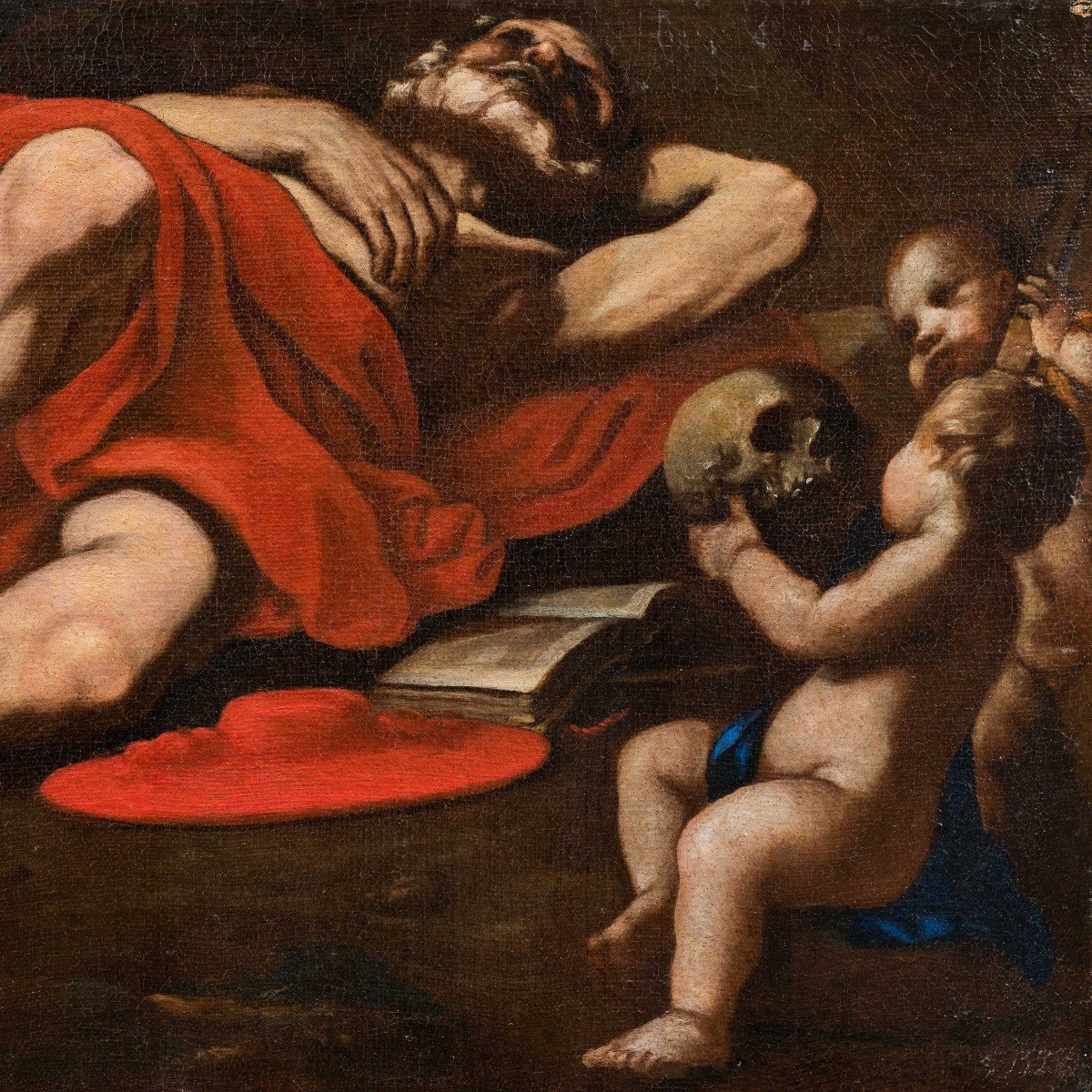 Giovanni Francesco Barbieri, Known As Guercino, Workshop Of - San Girolamo - XVII-photo-2