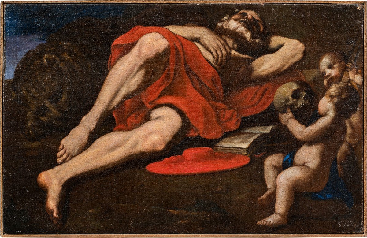 Giovanni Francesco Barbieri, Known As Guercino, Workshop Of - San Girolamo - XVII