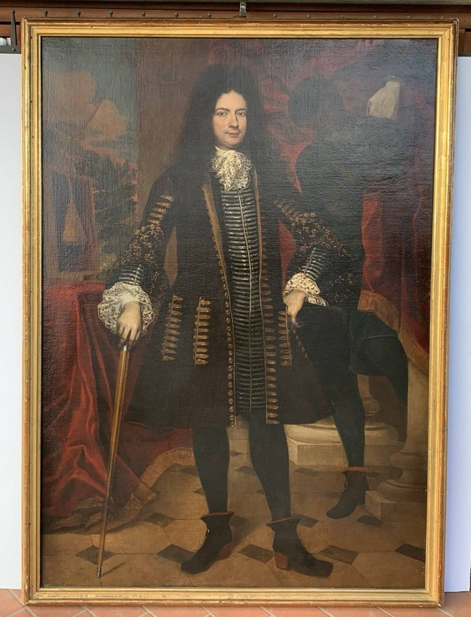 Giovanni Bernardo Carbone (gênes 1614 – Gênes 1683) - Portrait d'Un Gentilhomme.-photo-4