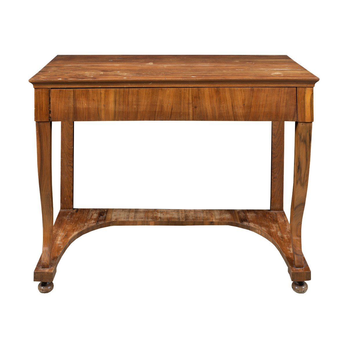 Walnut Veneered Wall Console. Italy, First Half Of The 19th Century.-photo-2