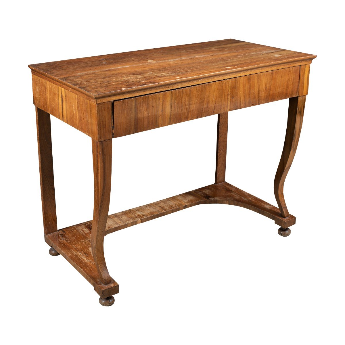 Walnut Veneered Wall Console. Italy, First Half Of The 19th Century.