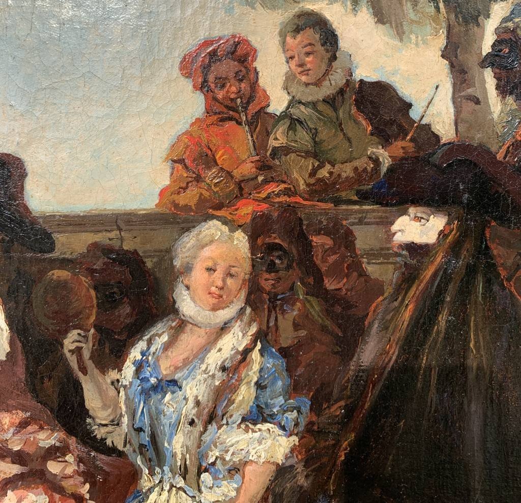 Follower Of Giandomenico Tiepolo (19th Century) - The Minuet.-photo-3