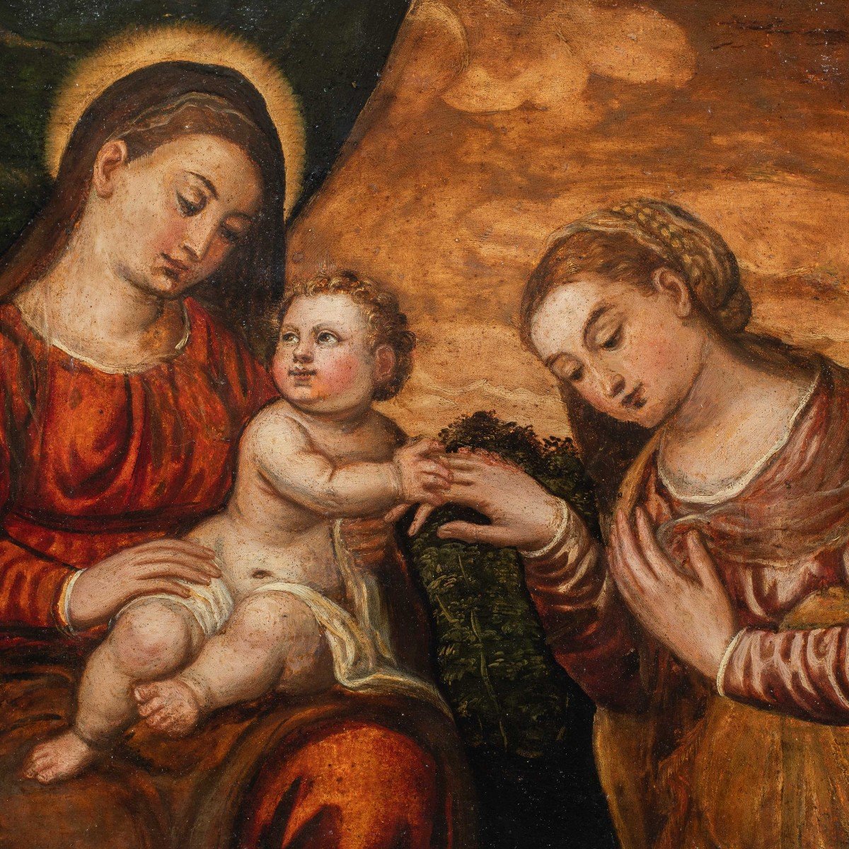 Polidoro Da Lanciano (lanciano Ca. 1515 - Venice 1565) Workshop Of - Madonna And Child-photo-2