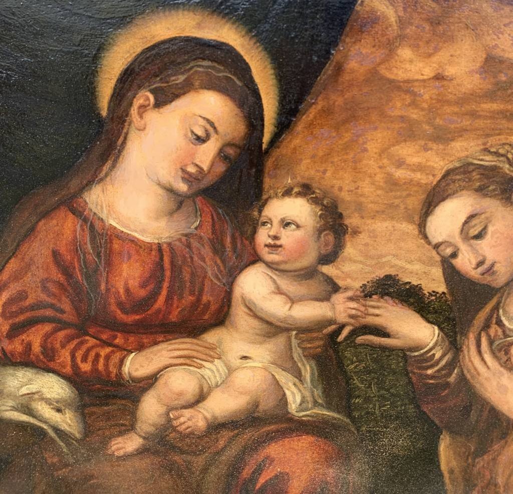 Polidoro Da Lanciano (lanciano Ca. 1515 - Venice 1565) Workshop Of - Madonna And Child-photo-2