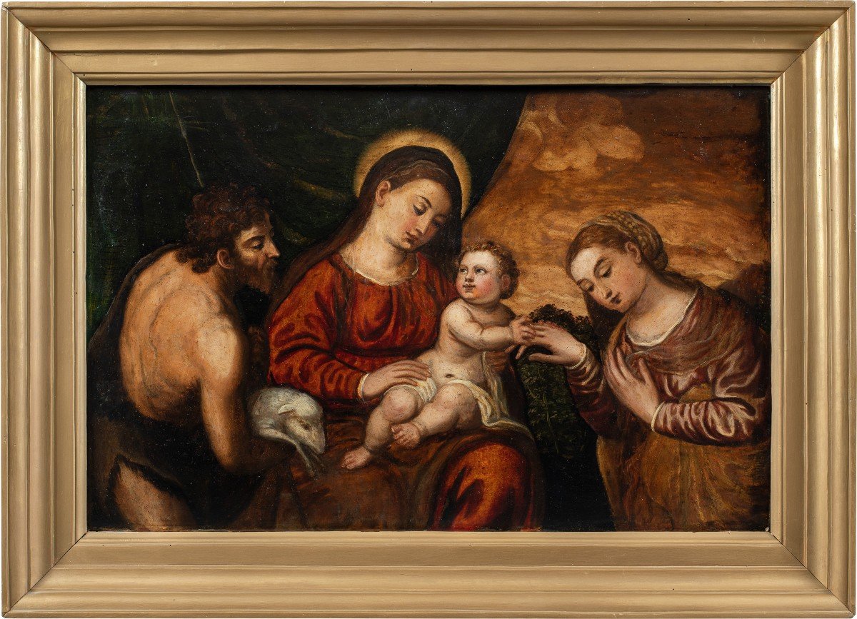 Polidoro Da Lanciano (lanciano Ca. 1515 - Venice 1565) Workshop Of - Madonna And Child