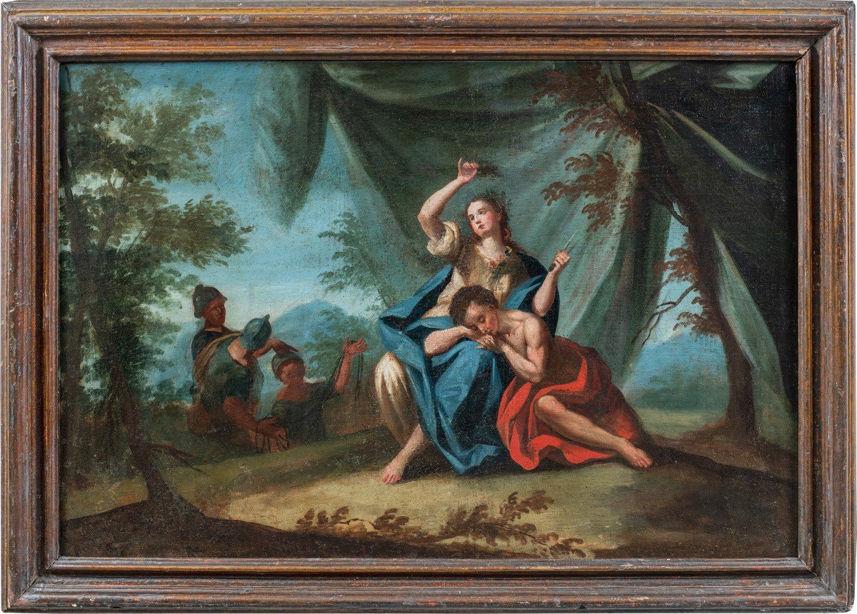 Peintre Italien (xviiie Siècle) - Samson Et Dalila.