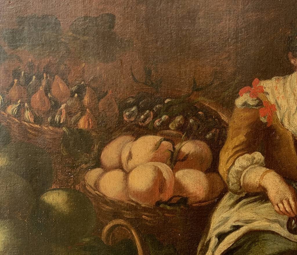 Italian Painter (18th Century) - La Fruttarola.-photo-2