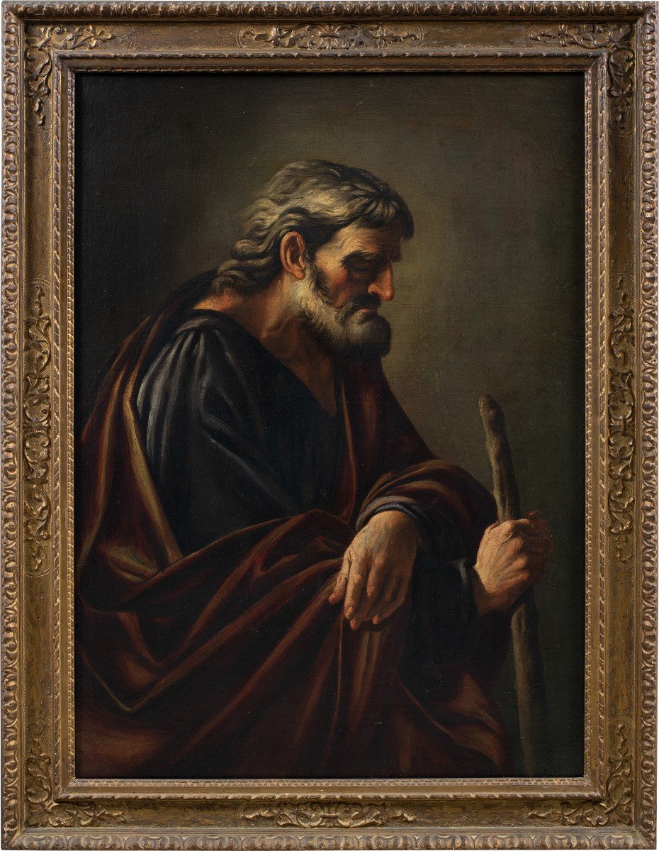 Jusepe De Ribera (xàtiva 1591 - Naples 1652) Cercle De - Saint Joseph.