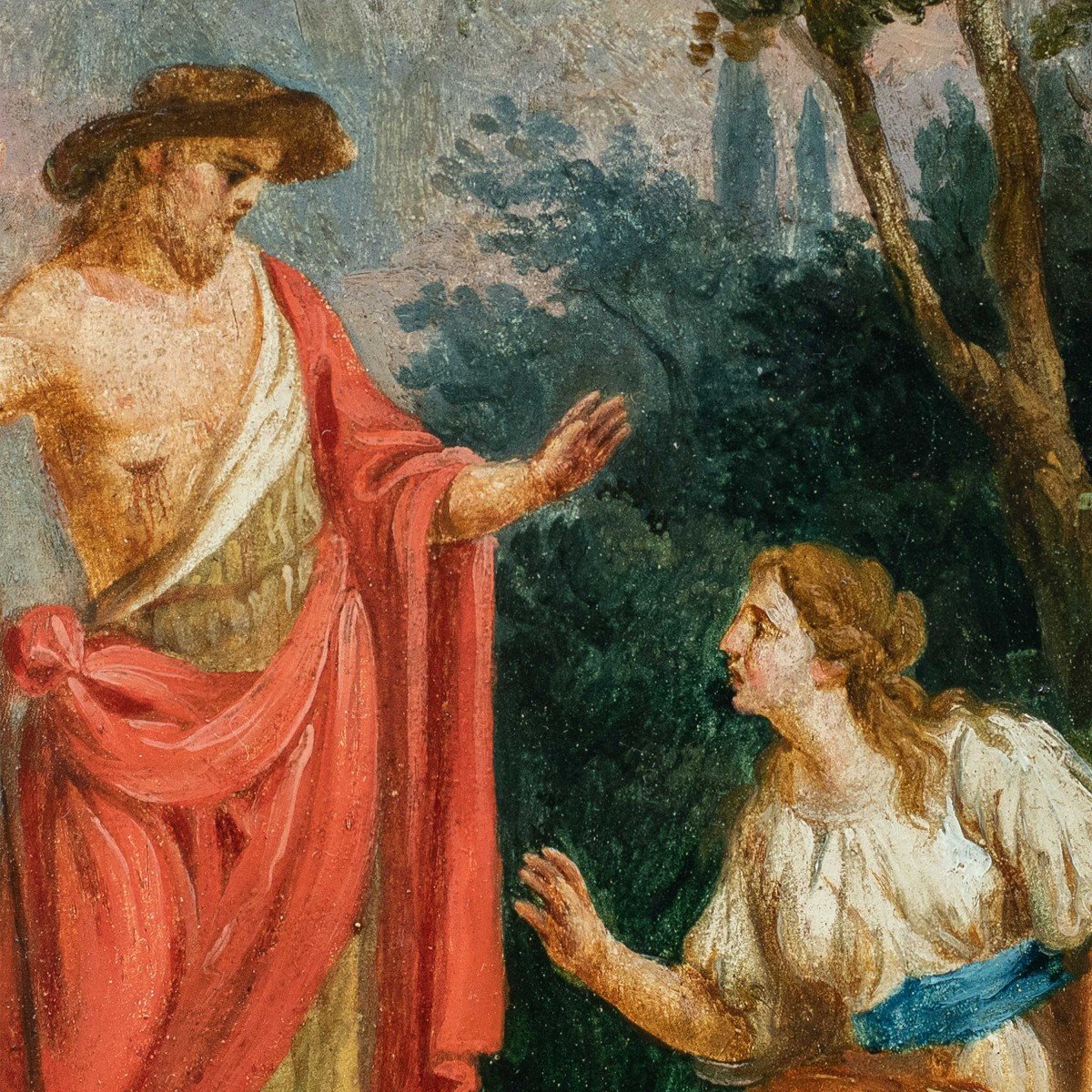 Peintre Italien (xviiie Siècle) - Noli Me Tangere.-photo-2