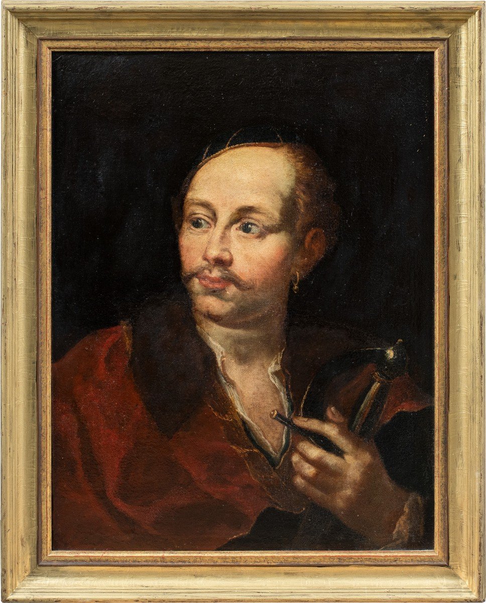 Venetian Painter (18th Century) - Portrait Of An Oriental Swordsman.