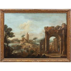 Francesco Battaglioli (modène 1710 Ca. - Venise Après 1796) - Caprice Architectural.