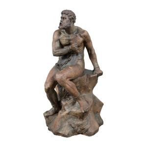 Sculpture en terre cuite - Prométhée - Italie, XVIIIe siècle.