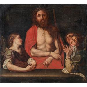 Peintre Italien (xviie Siècle) - Ecce Homo.