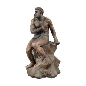 Terracotta Sculpture - Prometheus. Italy, 18th Century.