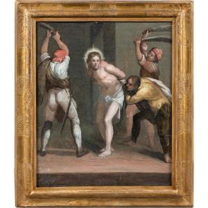 Maître Florentin (fin XVIe Siècle) - Flagellation.