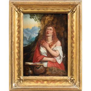 Follower Of Titian (18th Century) - Penitent Magdalene.