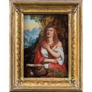 Follower Of Titian (18th Century) - Penitent Magdalene.