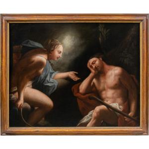 Antonio Bellucci (venise 1654 - Soligo 1726) - Diane Et Endymion.