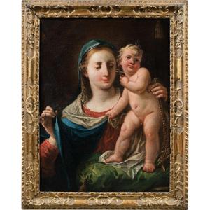 Gaspare Diziani (belluno 1689 – Venise 1767) - Vierge à l'Enfant.