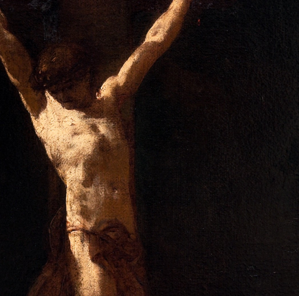 GIOVANNI BATTISTA PIAZZETTA attrib. à, CRUCIFIXION AVEC SAINT FRANÇOIS-photo-3