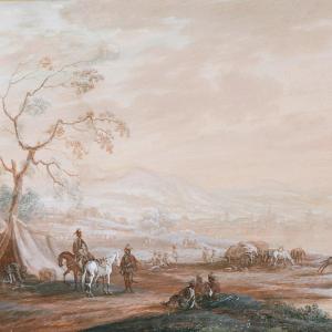 Louis-nicolas Van Blarenberghe, Hungarian Military Camp