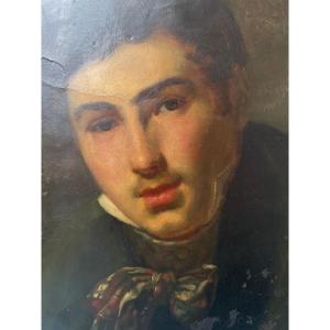 French School About 1820-25, Portrait Of A Young Gentleman